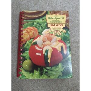 Beta Sigma Phi Salads‎ Cookbook Spiral Bound 1970 Vintage